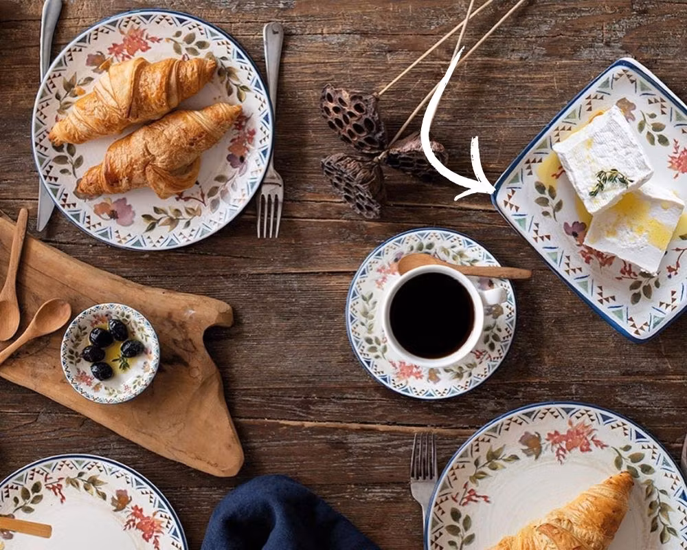 SPRING Rekt Assiett 15x14cm