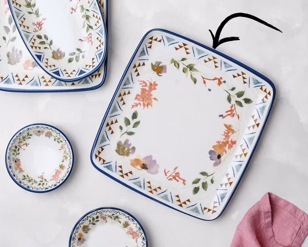 SPRING Rekt Assiett 15x14cm