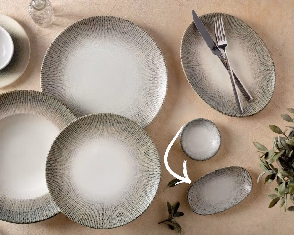 SWAY Oval Assiett 15x8,5cm