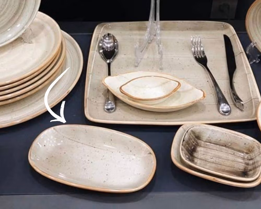 TERRAIN Assiett Oval19x11cm