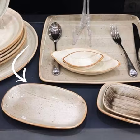 TERRAIN Assiett Oval19x11cm