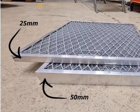Fettfilter 495x495x50mm Aluminium, BESTRO