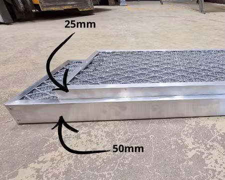 Fettfilter 495x245x50mm Aluminium, BESTRO