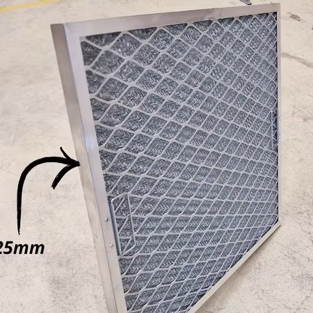 Fettfilter 49,5x49,5cm, i 2,5 och 5cm i Tjocklek