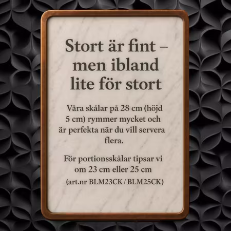 HARENA Bloom Tallrik djup(Stor Skål) D28cm