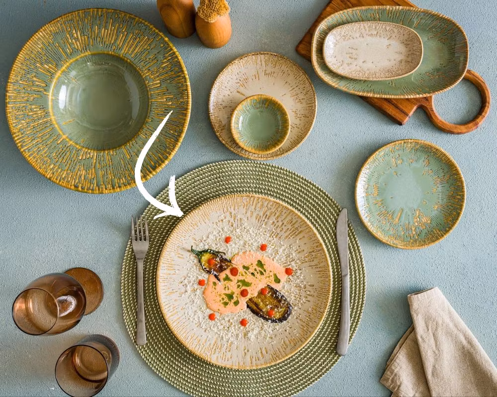 SNELL SAND Tallrik Gourmet flat D27cm