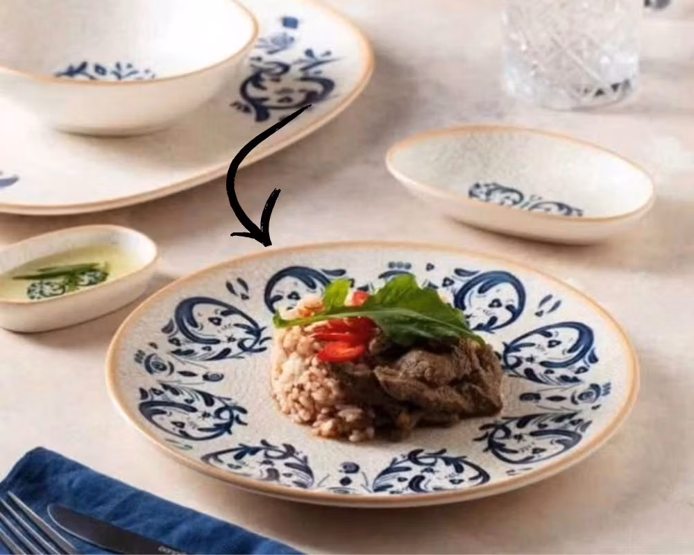 VIENTO Tallrik Gourmet flat D25cm