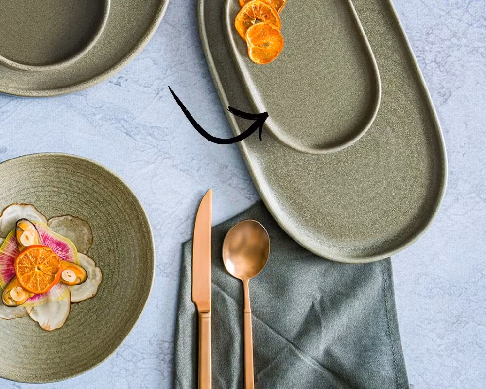 Adelfa Tallrik Oval D15 cm