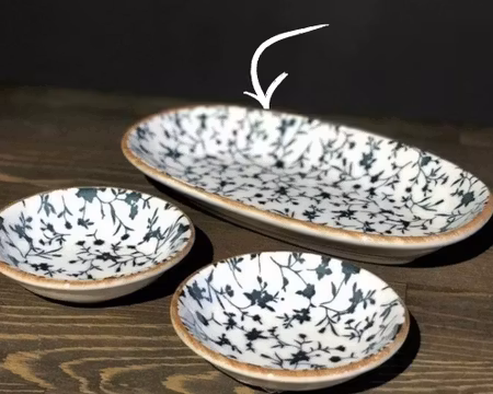 CALIF Assiett oval 19x11cm