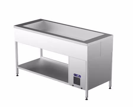 Kylbrunn med öppet stativ 4xGN1/1-150, 1600x650x900, KAJ 1600, COOLPART