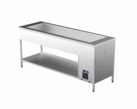 Kylbrunn med öppet stativ 5xGN1/1-150, 2000x650x900, KAJ 2000, COOLPART