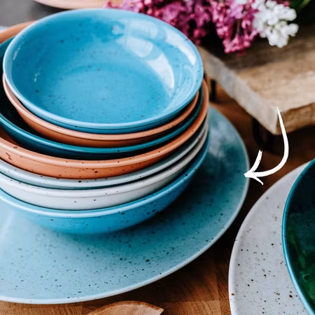 Arctic Blue - LIFESTYLE Flat utan brem D30cm