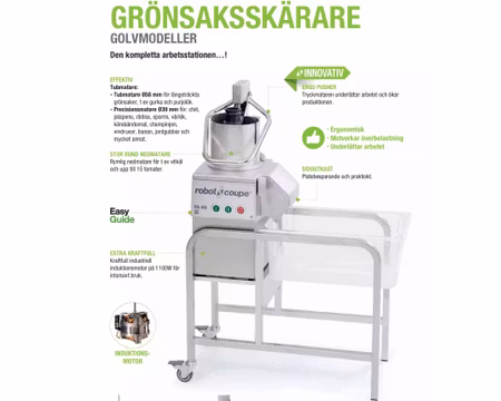 Grönsaksskärare CL55 Tryckmatare, 1100W 3fas, ROBOT COUPE