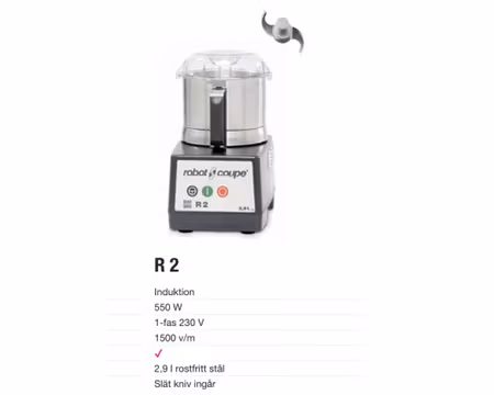 Snabbhack R2, 550W, ROBOT COUPE