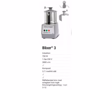 Blixer 3, 750W, ROBOT COUPE