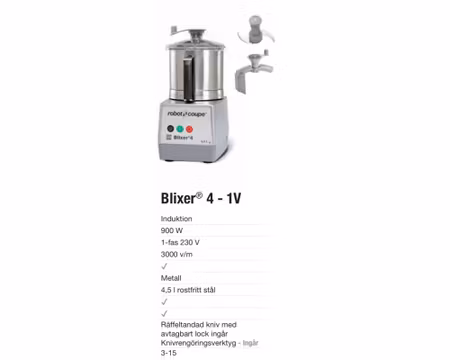 Blixer 4-1V, 900W, ROBOT COUPE