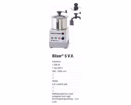 Blixer 5 V.V. 1500W, ROBOT COUPE