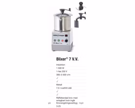 Blixer 7 V.V. 1500W, ROBOT COUPE