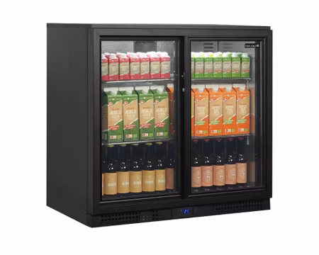 Barkyl 2skjutglasdörrar, 900x515x870mm 182 Liter, TEFCOLD