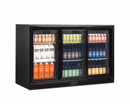 Barkyl 3skjutglasdörrar, 1350x526x870mm 278 Liter, TEFCOLD