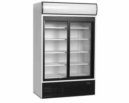 Drickakyl 2 skjutglasdörrar,1200x740x2000mm 645Litter, TEFCOLD
