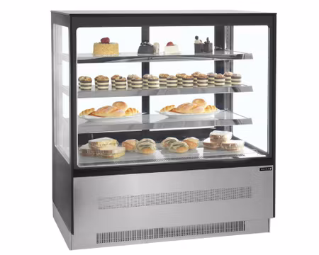 Kylmonter 3st glashyllor+bottenhylla,, 905x745x1350mm, TEFCOLD