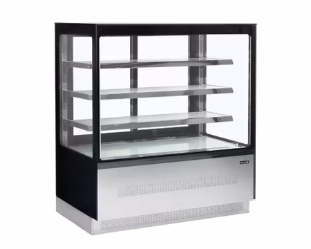Kylmonter 3st glashyllor+bottenhylla, 1205x745x1350mm, TEFCOLD