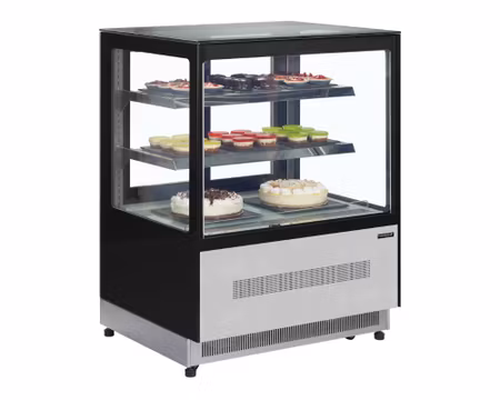 Kylmonter 2st glashyllor+bottenhylla, 905x745x1209mm, TEFCOLD