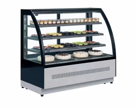 Kylmonter 3st glashyllor+bottenhylla, 1505x745x1360mm, TEFCOLD