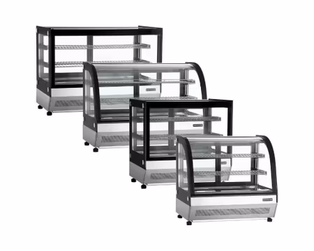 Kylmonter 2st förkromade näthyllor+bottenhylla, 700x560x670mm, TEFCOLD