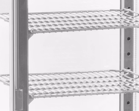 Displaykyl bordsmodell 2st näthyllor+Bottenhylla, 428x386x855mm, TEFCOLD