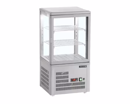 Displaykyl bordsmodell 2st näthyllor+Bottenhylla, 428x386x855mm, TEFCOLD