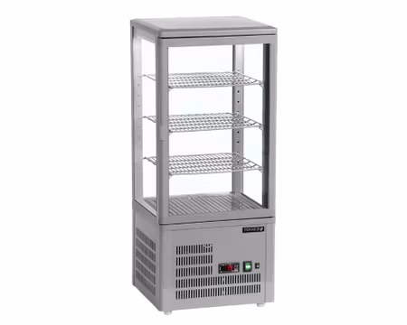 Displaykyl bordsmodell 3st näthyllor+Bottenhylla, 428x386x1000mm, TEFCOLD