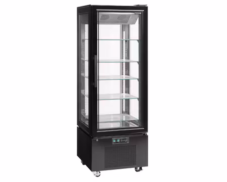 Displayfrys Golvmodell 5st glashyllor+Bottenhylla, 650x650x1950mm, TEFCOLD