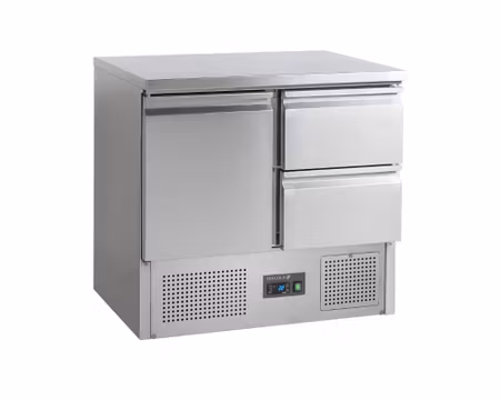 Kylbänk 1Dörr+2Lådor GN1/1, 900x700x877mm, TEFCOLD
