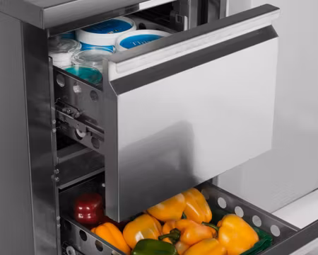 Kylbänk 1Dörr+2Lådor GN1/1, 900x700x877mm, TEFCOLD