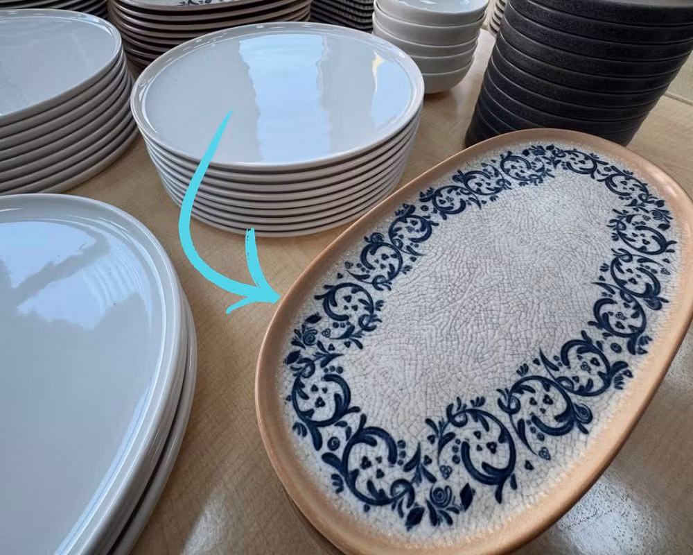 VIENTO Oval tallrik 34cm