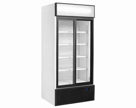 Drickakyl FSC891S Självstängande skjutglasdörrar, 890x740x1990mm 707Litter, TEFCOLD