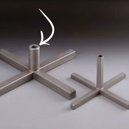 Förstärkt spettkors till POTIS 35x35x10,5 cm