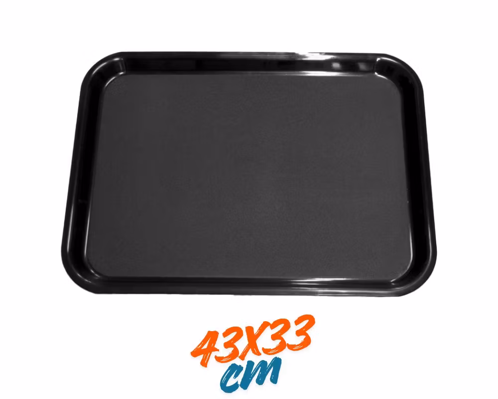 Bricka 43x33cm Svart