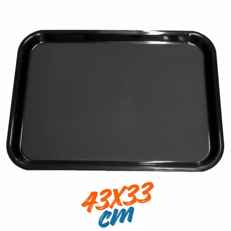 Bricka 43x33cm Svart