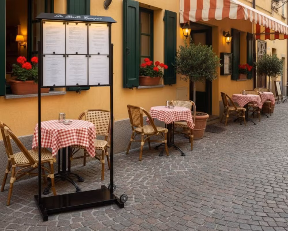 Menyskåp Luberon, Centralstativ i 4 MODELLER, LOBELIUS