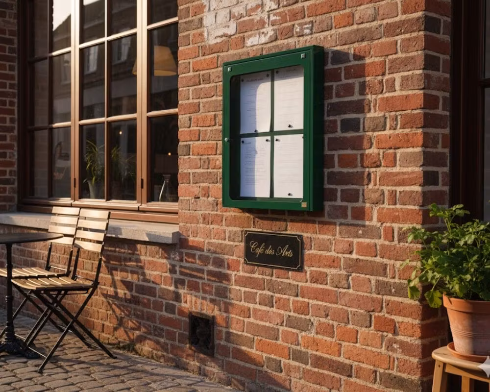 Menyskåp Luberon 4x A4, väggmonterad 590x65x750mm, LOBELIUS