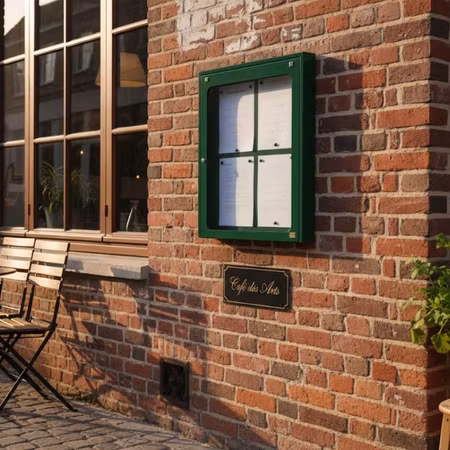 Menyskåp Luberon 4x A4, väggmonterad 590x65x750mm, LOBELIUS