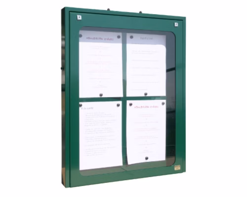 Menyskåp Luberon 4x A4, väggmonterad 590x65x750mm, LOBELIUS