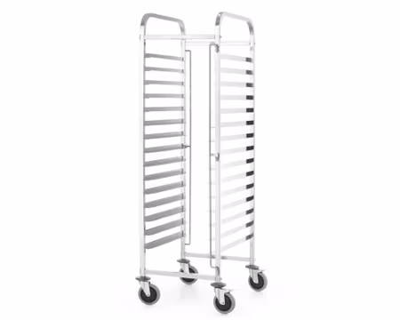 Röjningsvagn 470x620x(H)1735 mm, 15xGN1/1, 30xGN1/2, 45xGN1/3, HENDI