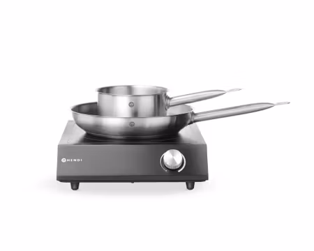 Set: Induktionshäll 3,5kW med kastrull 16cm och stekpanna 28cm, HENDI
