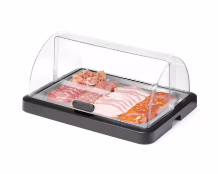 Kylutställning Rolltop UNIQ Bricka:40×30cm Svart, HENDI