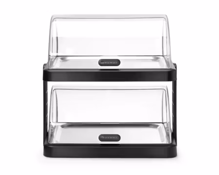 Kyldisplay dubbel rulltopp UNIQ 2xBricka:400x300cm Svart, HENDI