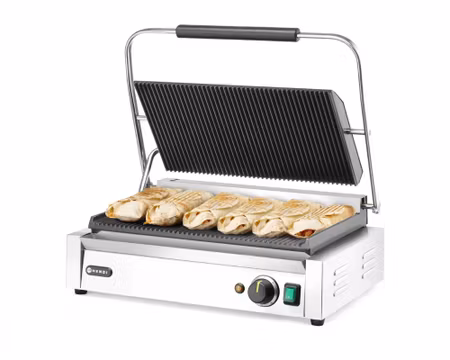 Klämgrill Panini XL, Stor grillyta: 450×270mm 2,7kW, HENDI